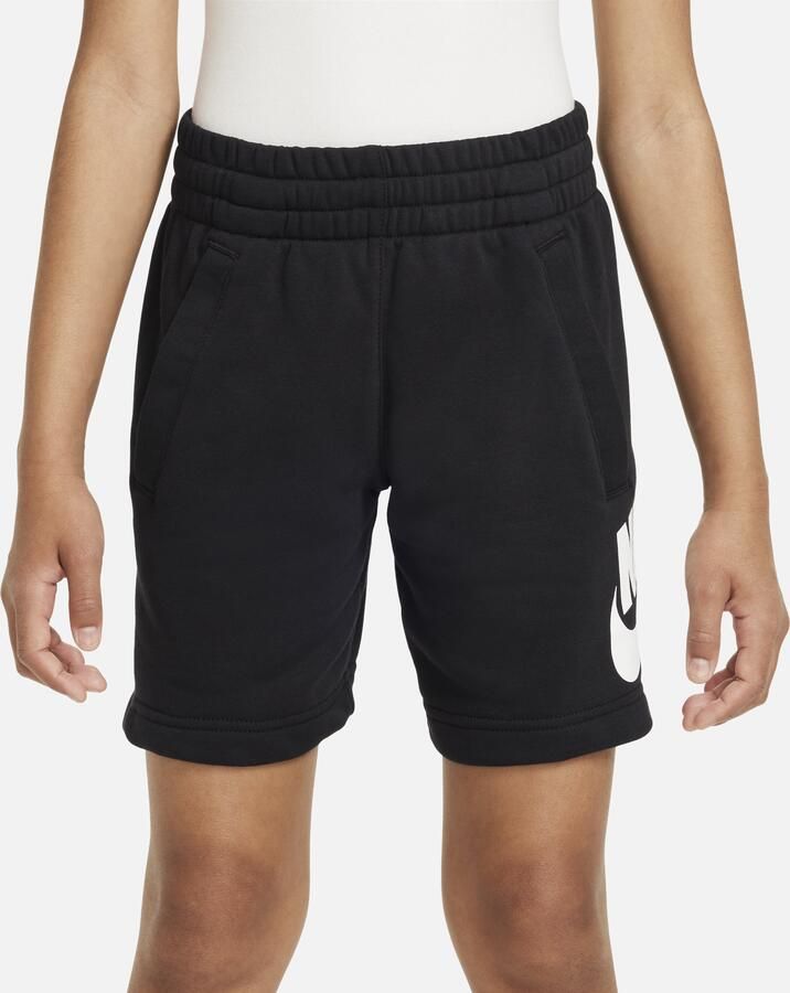 Nike Club Fleece shorts van sweatstof voor kids Zwart - Foto 3