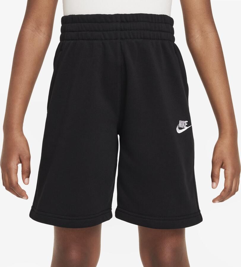 Nike Sportswear Club Fleece shorts van sweatstof voor kids Zwart - Foto 3