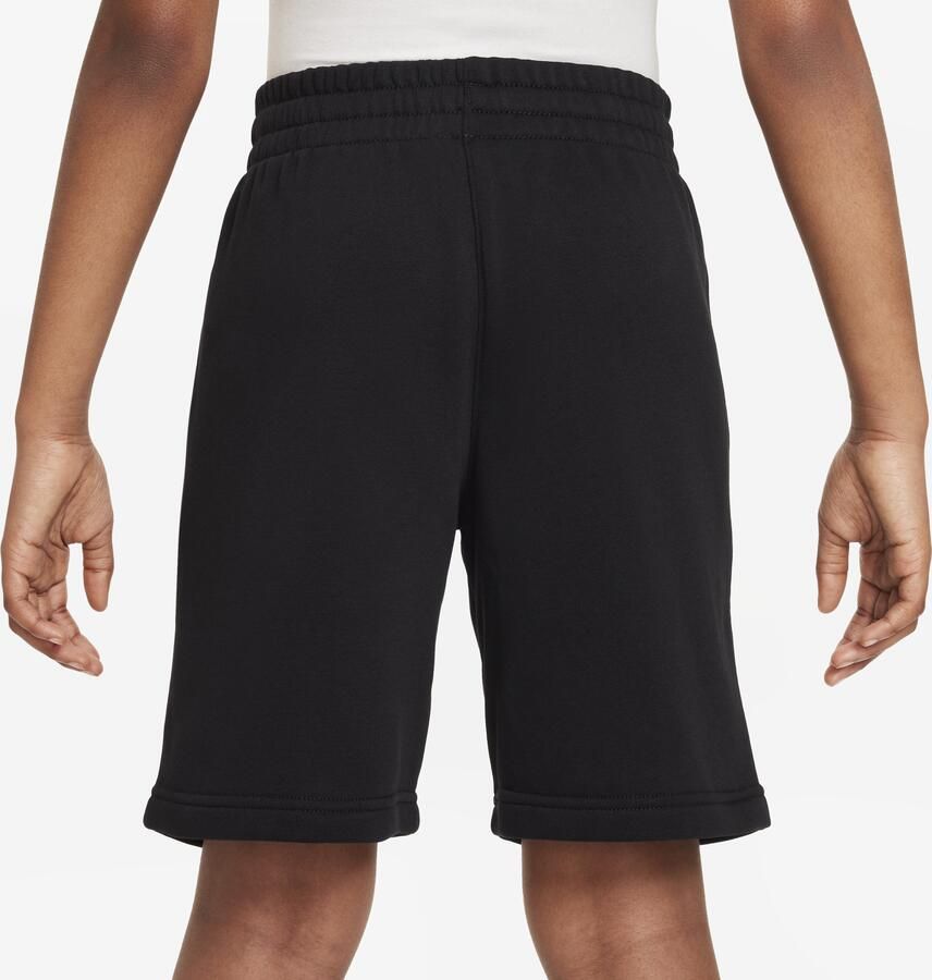 Nike Sportswear Club Fleece shorts van sweatstof voor kids Zwart