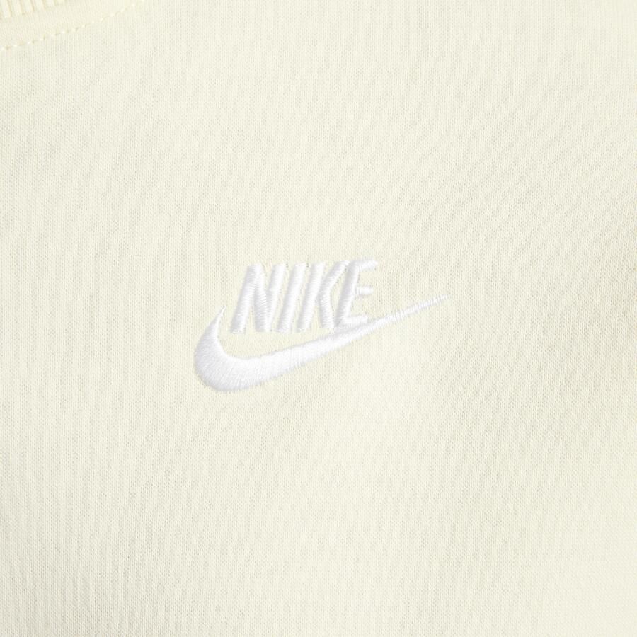 Nike Sportswear Club Fleece sweatshirt met ronde hals en recht design voor Wit - Foto 3