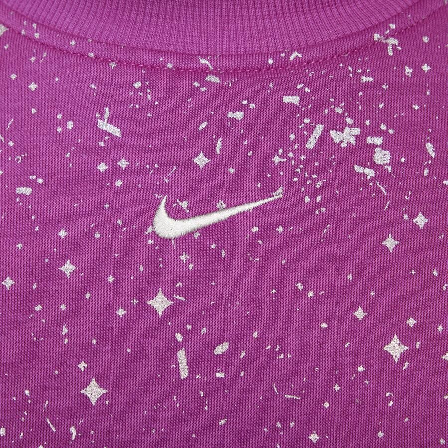 Nike Sportswear Club Fleece sweatshirt met ronde hals voor meisjes Paars - Foto 2