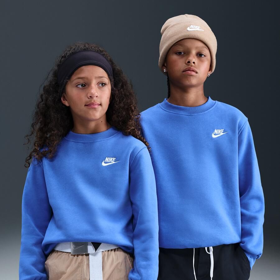 Nike Sportswear Club Fleece sweatshirt voor kids Blauw - Foto 4