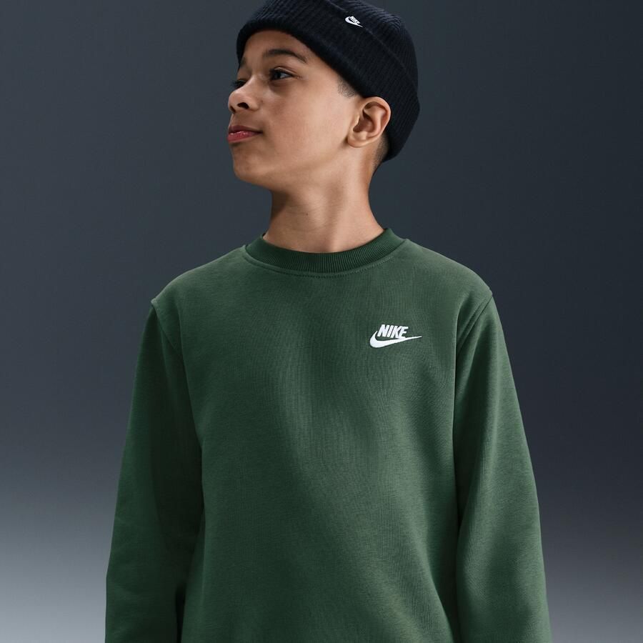 Nike Sportswear Club Fleece sweatshirt voor kids Groen - Foto 4