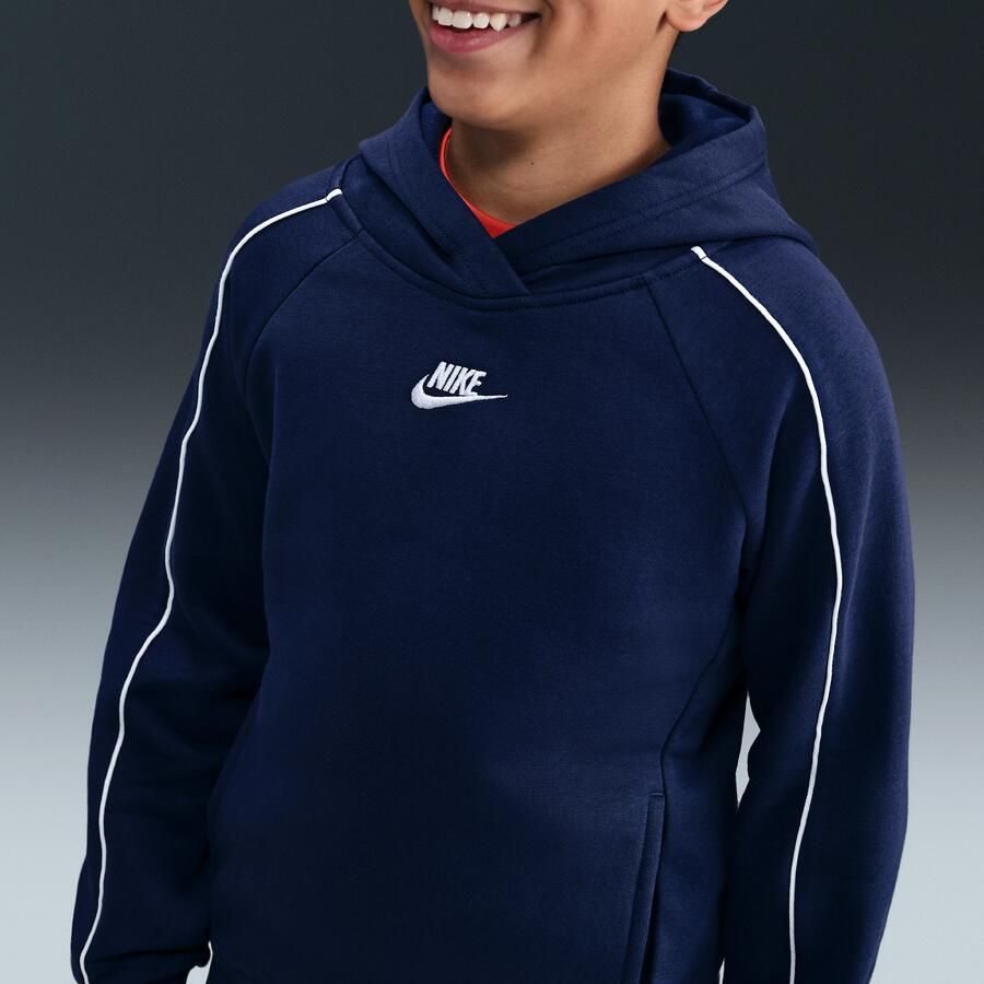 Nike Club Fleece trainingspak met capuchon voor kids Blauw
