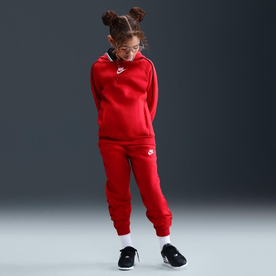 Nike Club Fleece trainingspak met capuchon voor kids Rood - Foto 4