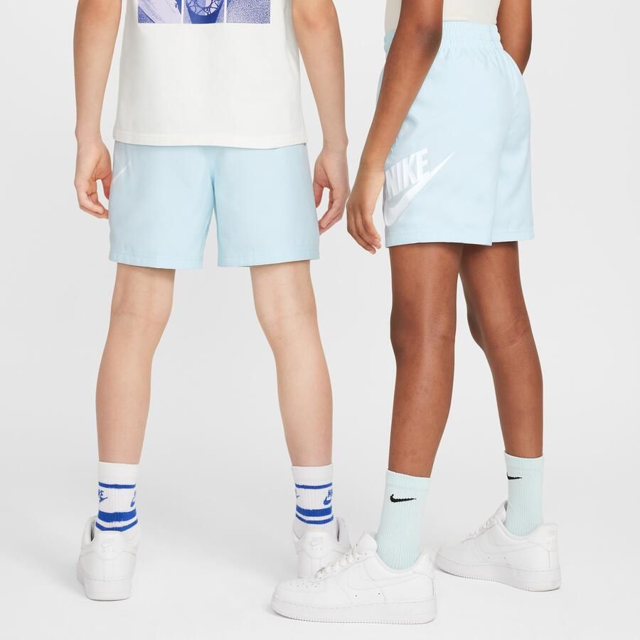 Nike Club geweven kindershorts (15 cm) Blauw