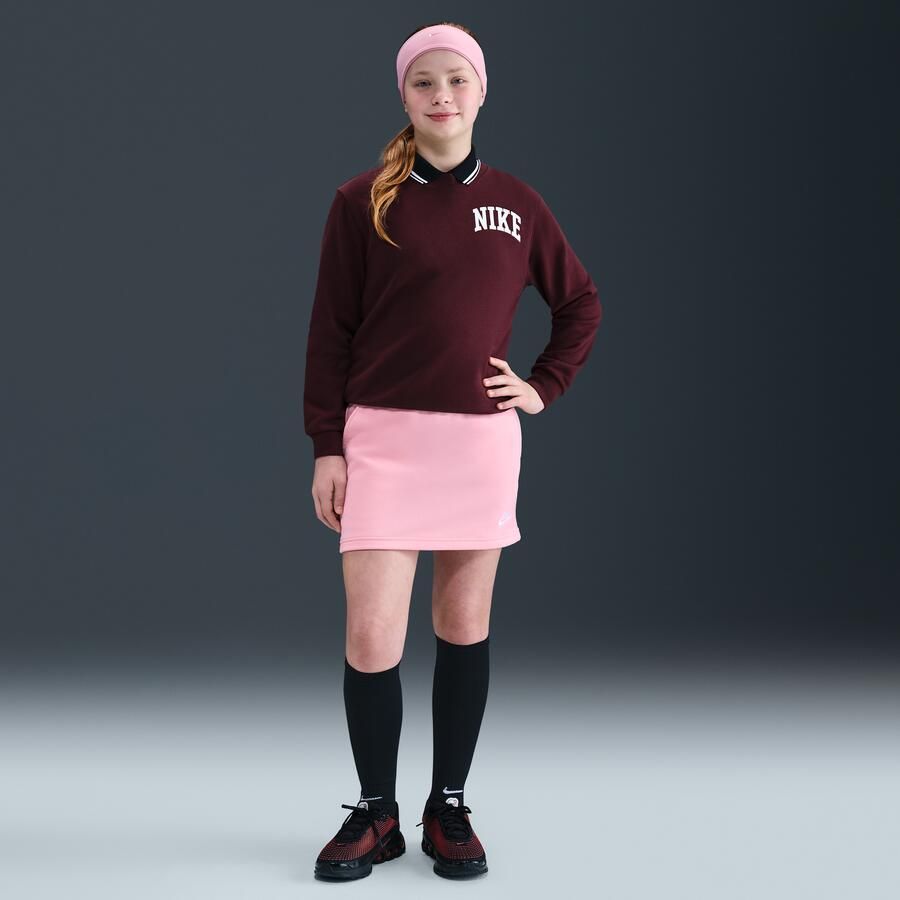 Nike Club rok van sweatstof Roze - Foto 4