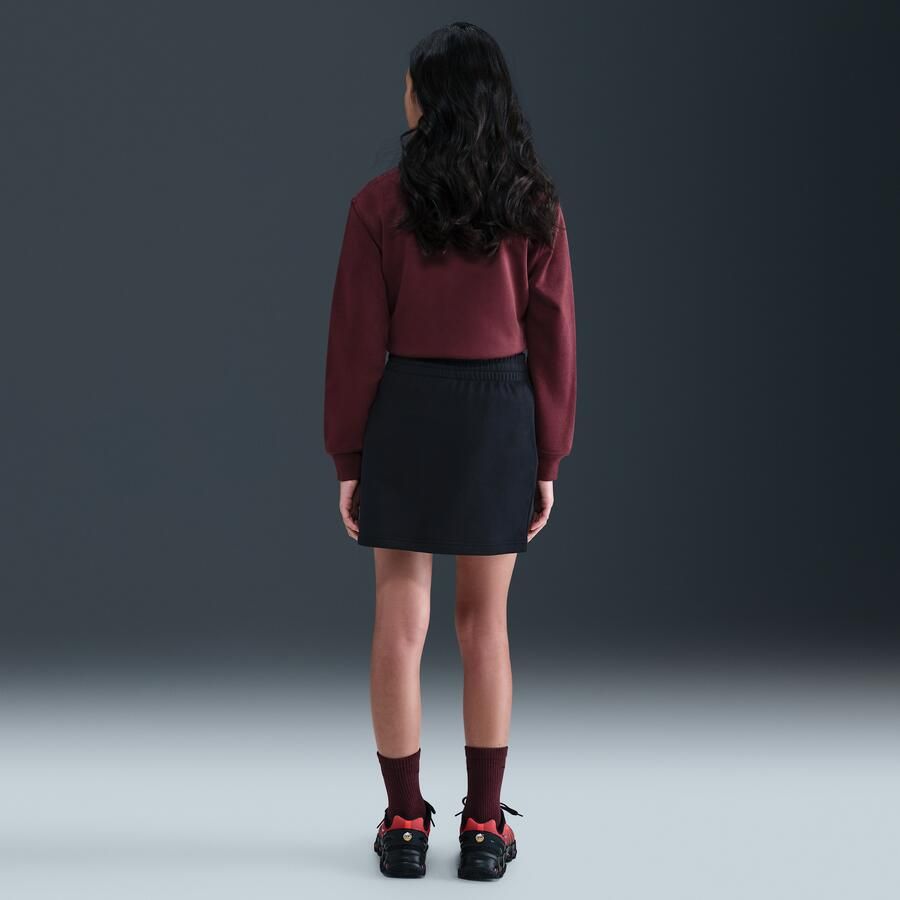 Nike Club rok van sweatstof Zwart - Foto 3