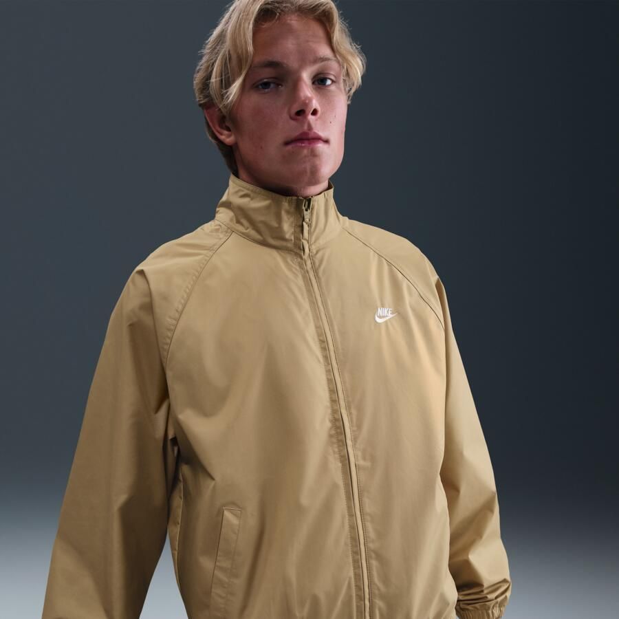 Nike Club Roscoe herenjack met rits over de hele lengte Bruin