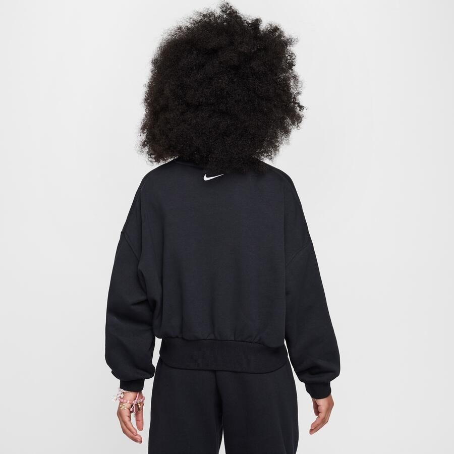Nike Sportswear Club sweatshirt van sweatstof met ronde hals voor Zwart - Foto 4