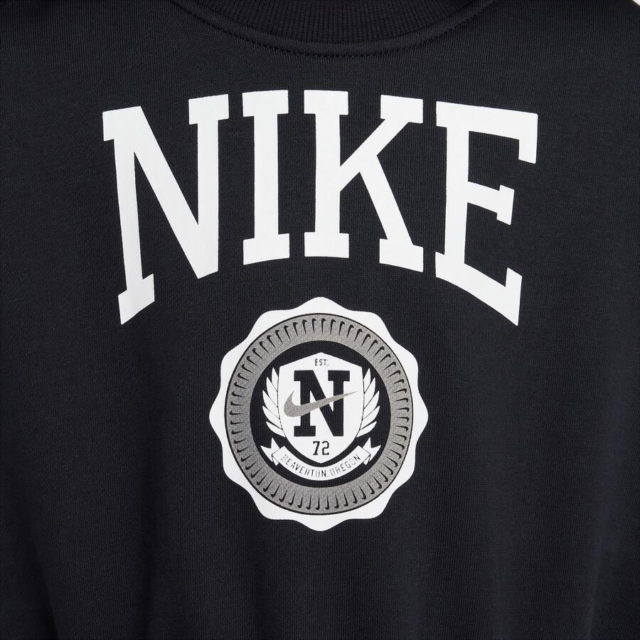 Nike Sportswear Club sweatshirt van sweatstof met ronde hals voor Zwart - Foto 2
