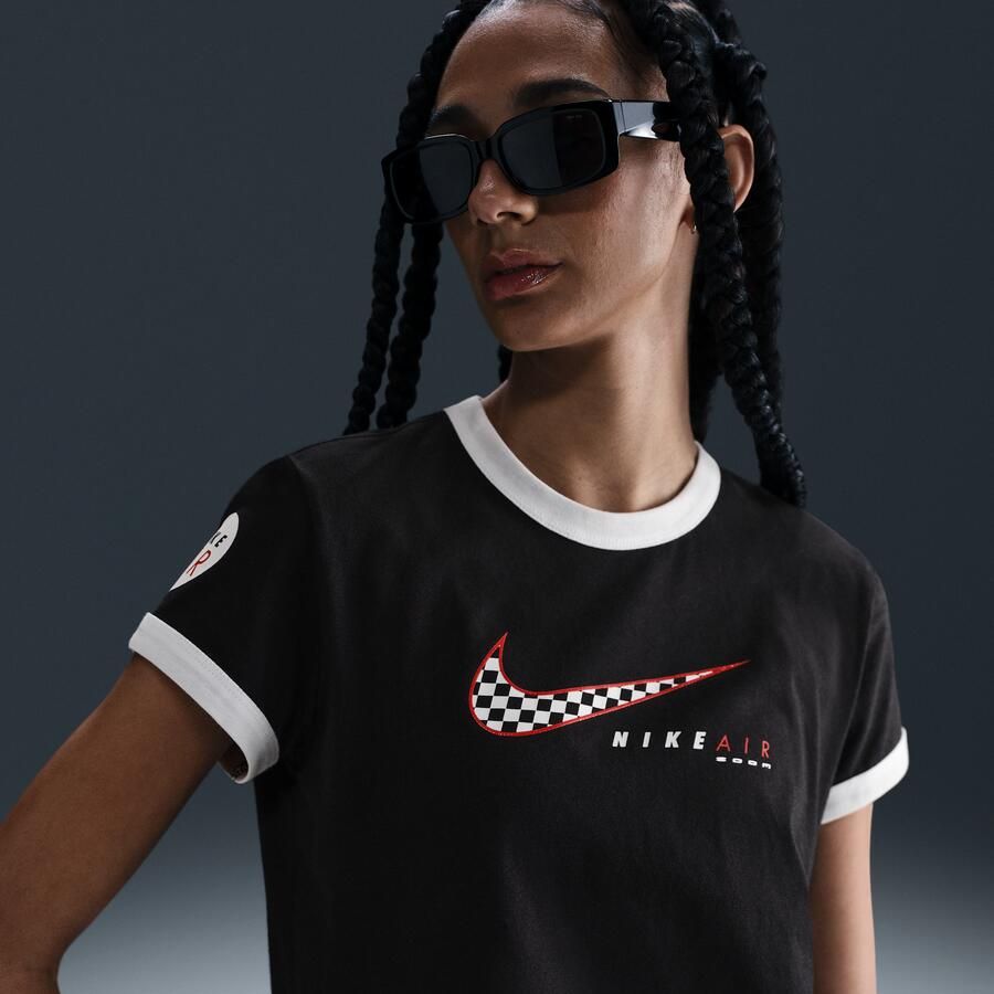 Nike Sportswear Club T-shirt met korte mouwen voor dames Zwart - Foto 4