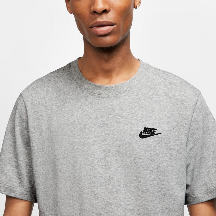 Nike Sportswear Club Grijze Heren T-shirt Gray Heren