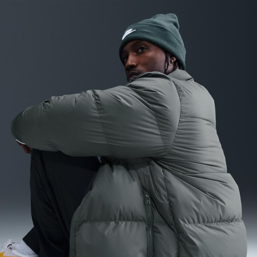 Nike Sportswear Club Therma-FIT gewatteerd herenjack Grijs - Foto 2