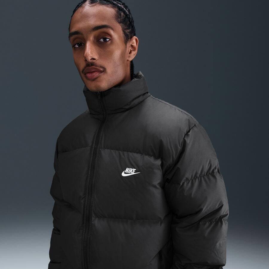 Nike Club Therma-FIT pufferjack met dons voor heren Zwart - Foto 4