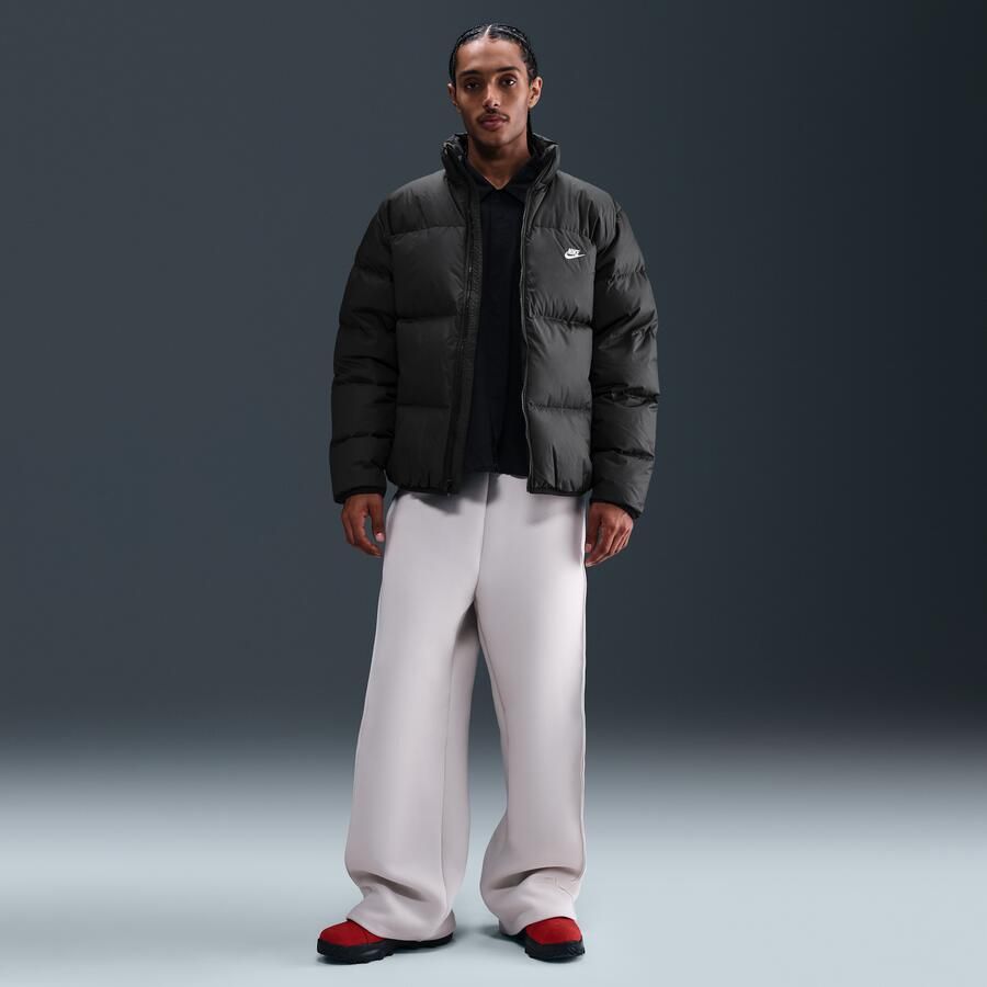 Nike Club Therma-FIT pufferjack met dons voor heren Zwart - Foto 3