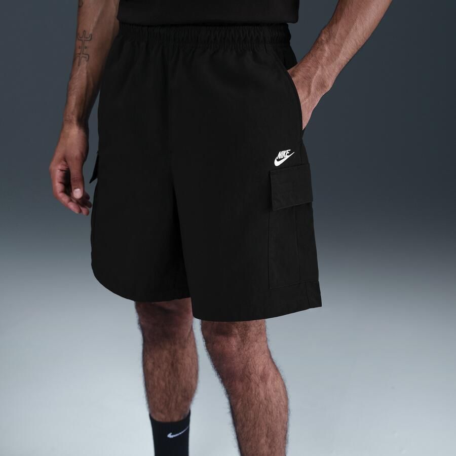 Nike Club utilityshorts voor heren Zwart