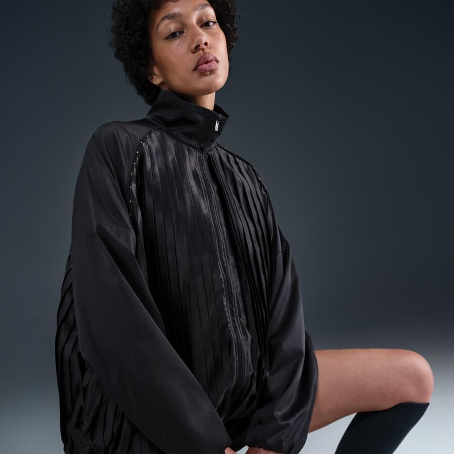 Nike Collection geplooid trainingsjack voor dames Zwart - Foto 2