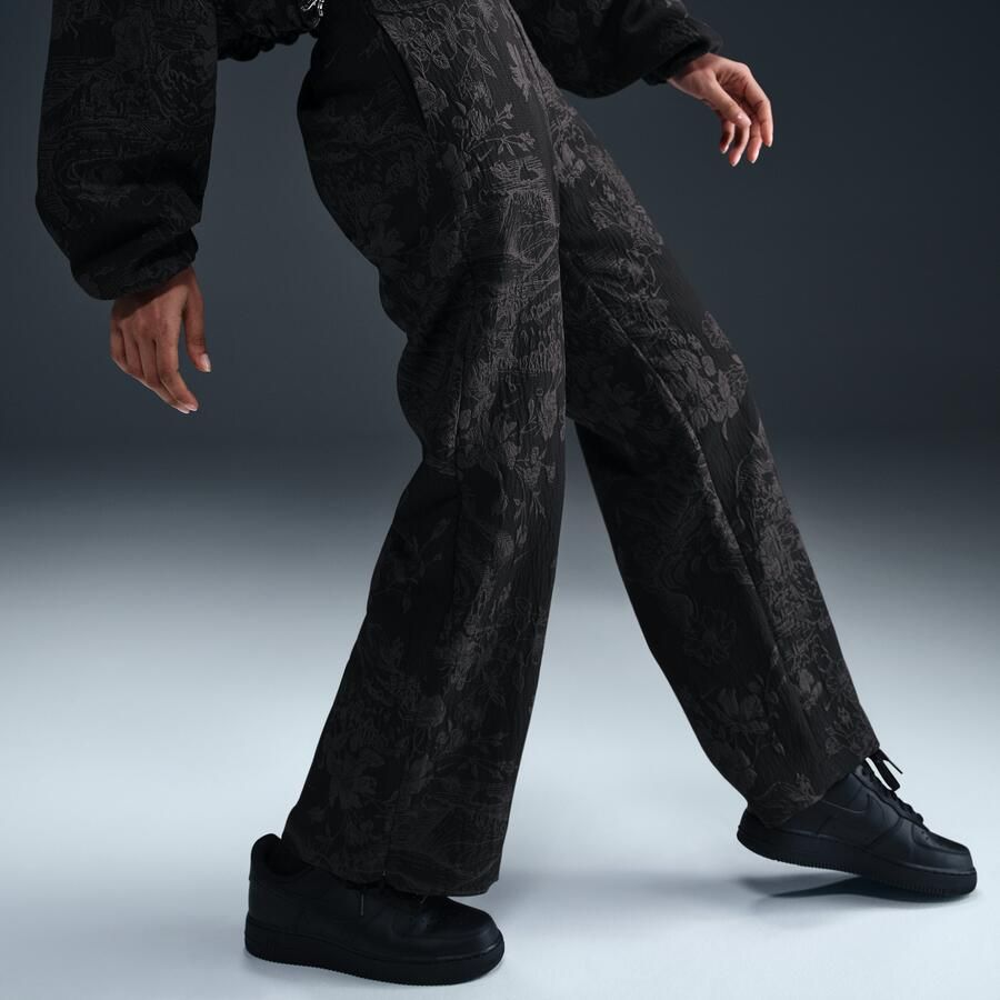 Nike Collection trainingsbroek van jacquard met halfhoge taille voor dames Zwart - Foto 3