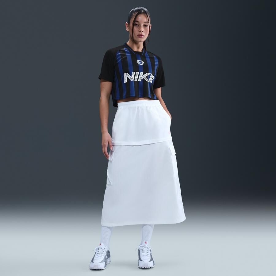 Nike croptop met korte mouwen voor dames Blauw - Foto 3