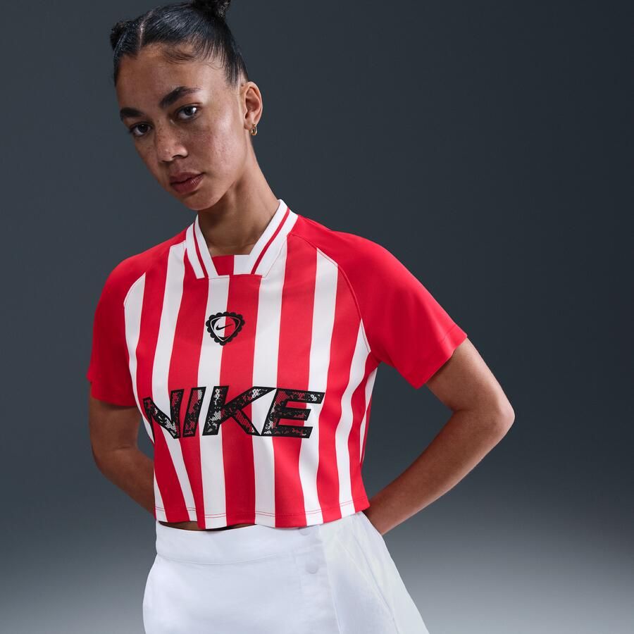 Nike croptop met korte mouwen voor dames Rood - Foto 4