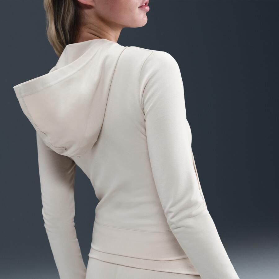 Nike Sportswear damestop met rits over de hele lengte capuchon en lange mouwen Bruin