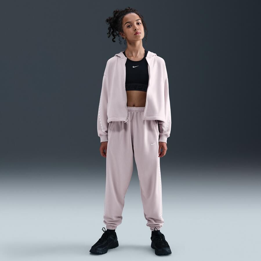 Nike Dri-FIT fleecebroek voor meisjes Paars - Foto 4