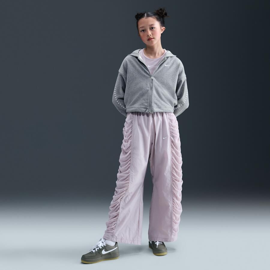 Nike Dri-FIT fleecehoodie voor meisjes Grijs - Foto 3