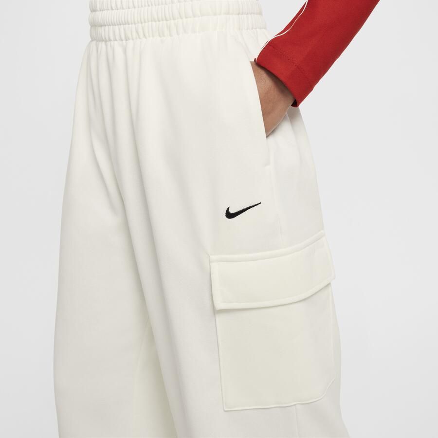 Nike Dri-FIT oversized fleecebroek voor meisjes Wit - Foto 3