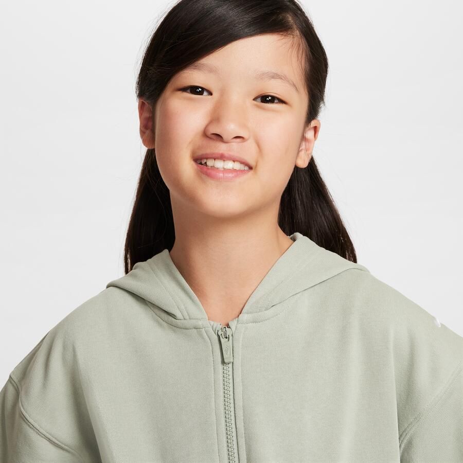 Nike Sportswear Dri-FIT oversized fleecehoodie voor meisjes Groen