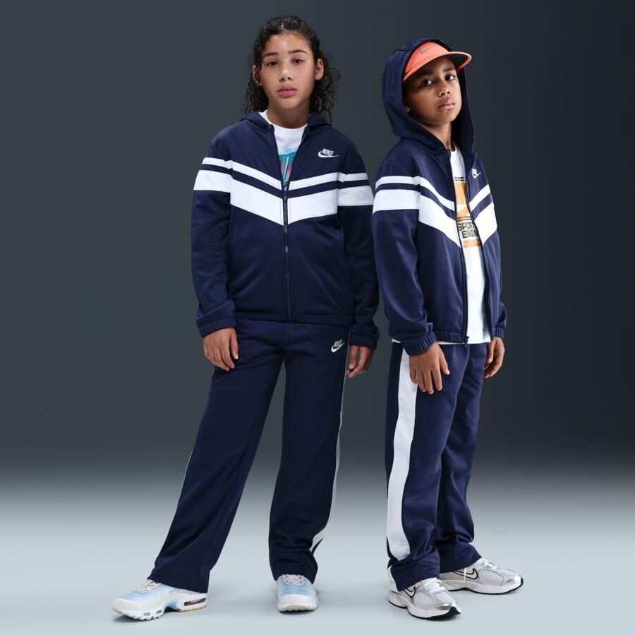 Nike Dri-FIT trainingspak met capuchon voor kids Blauw - Foto 4