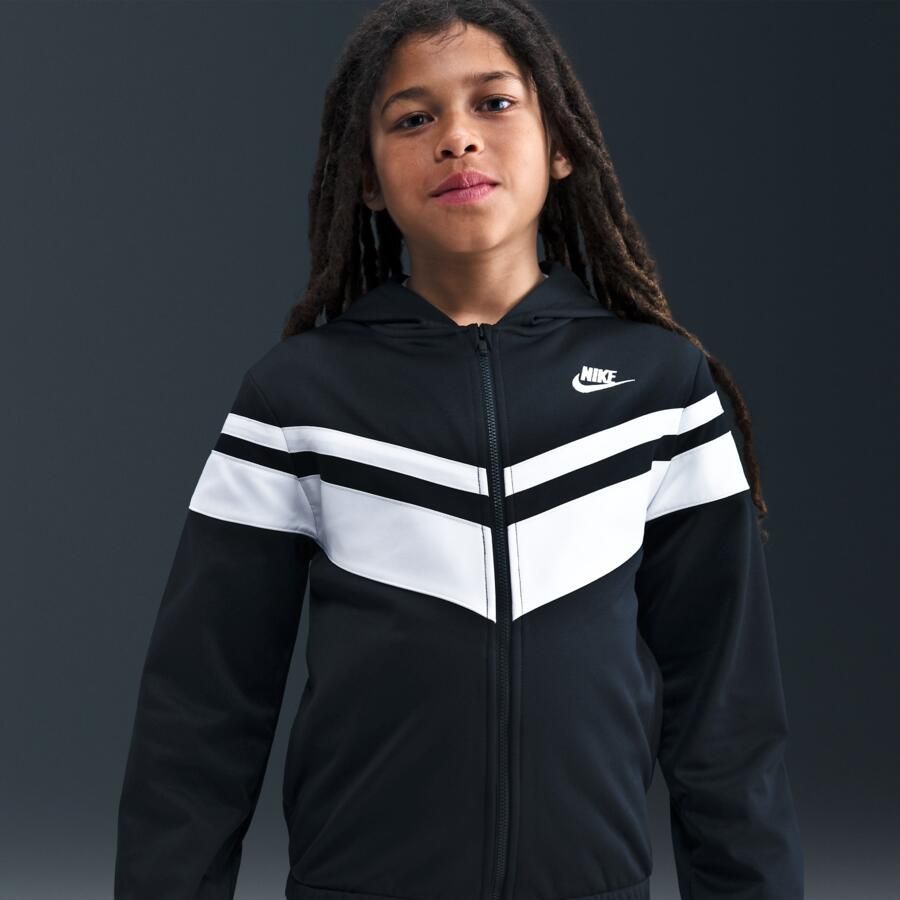 Nike Dri-FIT trainingspak met capuchon voor kids Zwart
