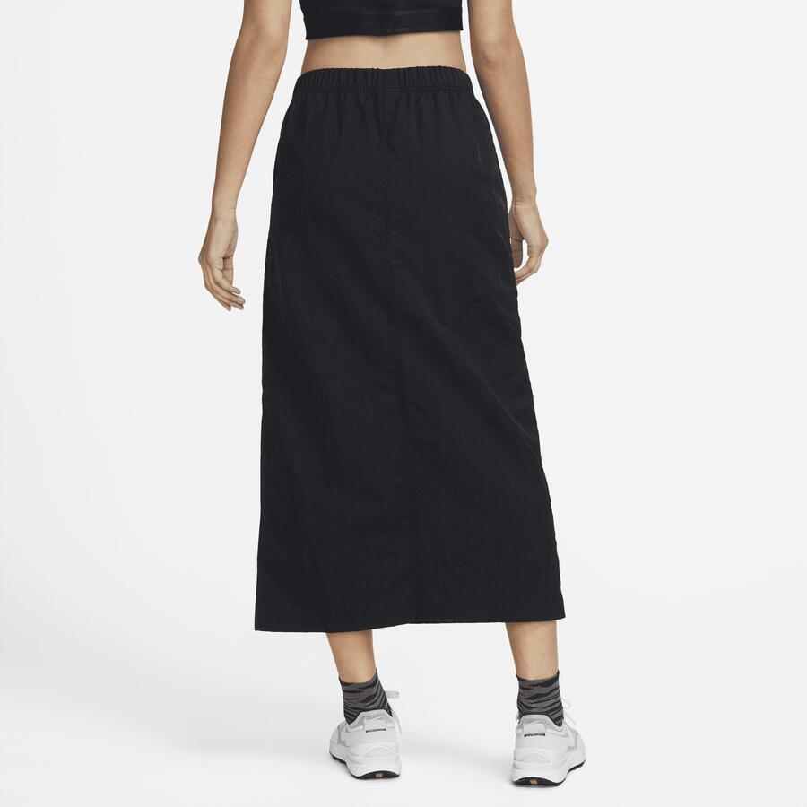 Nike Sportswear Essential Geweven rok met hoge taille Zwart - Foto 4