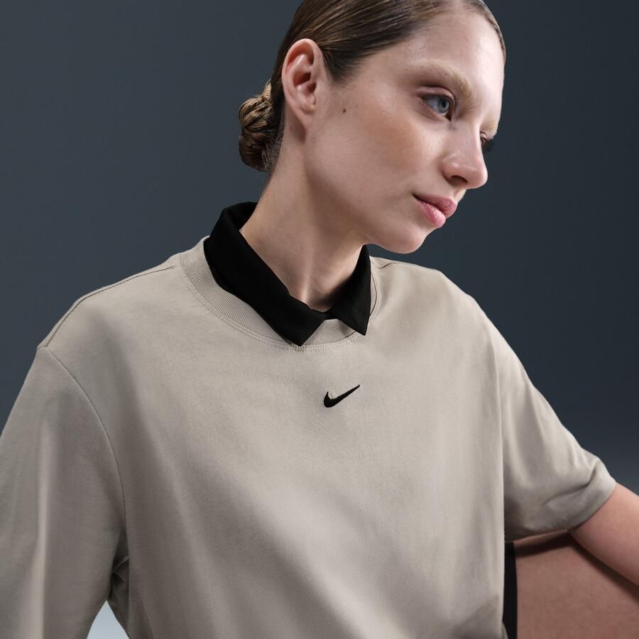 Nike Sportswear Essential T-shirt voor dames Grijs - Foto 2