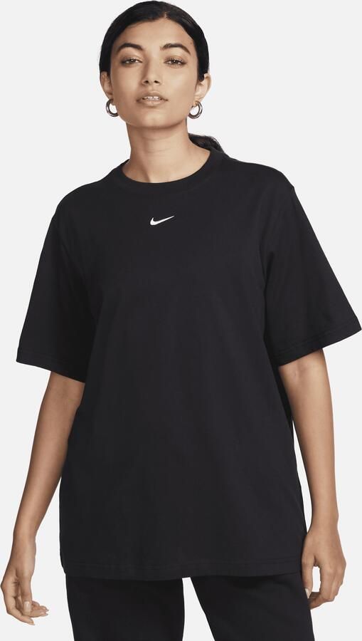 Nike Sportswear Essential T-shirt voor dames Zwart - Foto 3