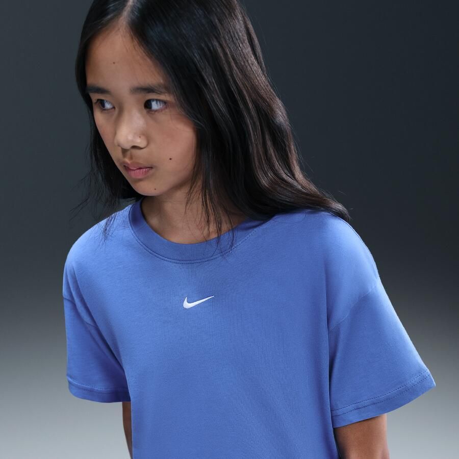 Nike Essential T-shirt voor meisjes Blauw - Foto 4