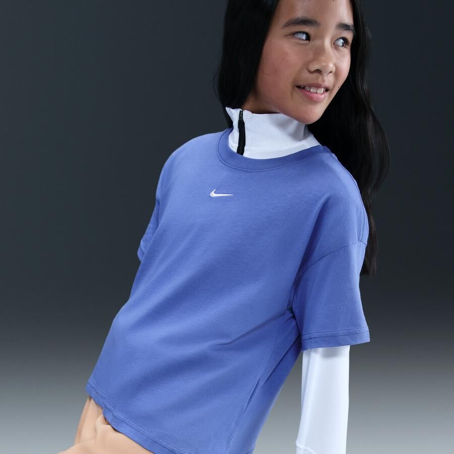 Nike Essential T-shirt voor meisjes Blauw - Foto 2