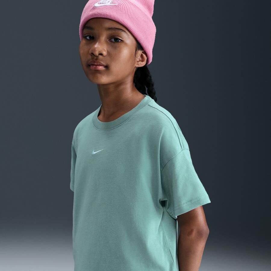 Nike Essential T-shirt voor meisjes Groen - Foto 4