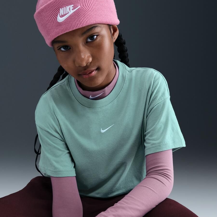 Nike Essential T-shirt voor meisjes Groen - Foto 2
