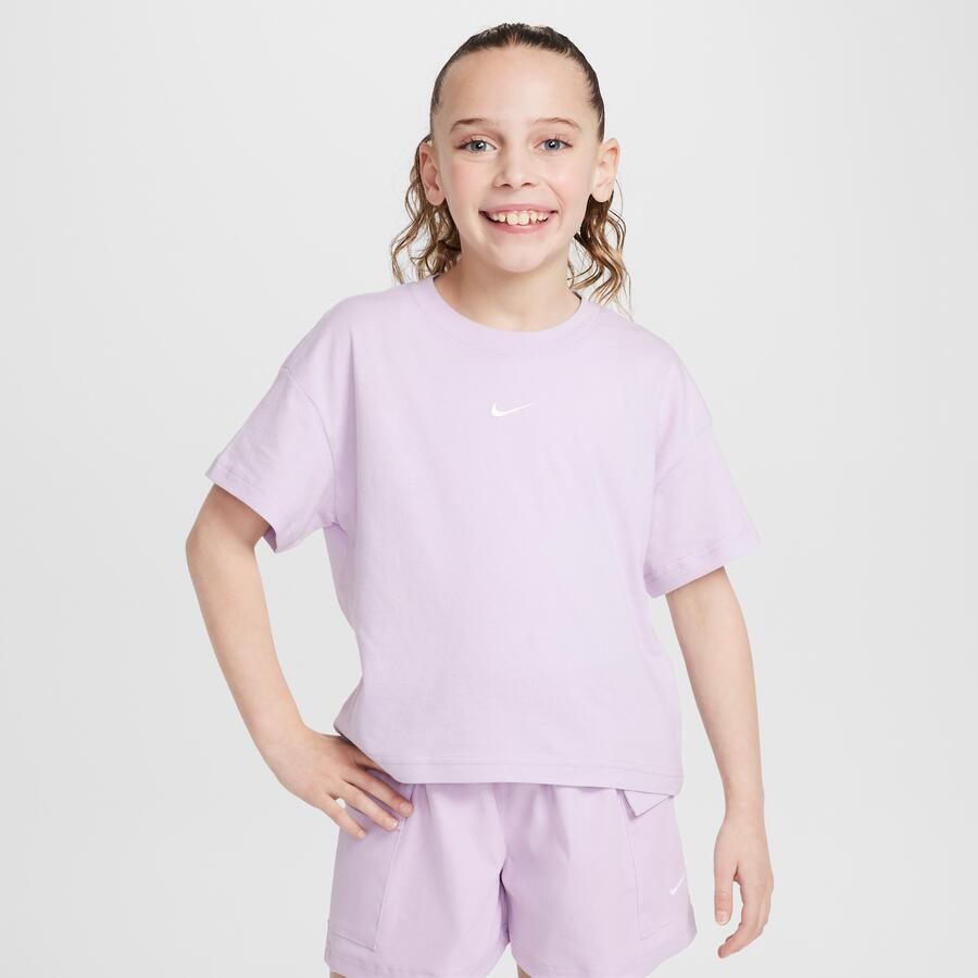 Nike Sportswear Essential T-shirt voor meisjes Paars - Foto 4