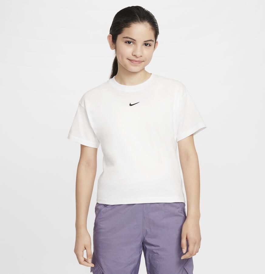 Nike Essential T-shirt voor meisjes Wit - Foto 3