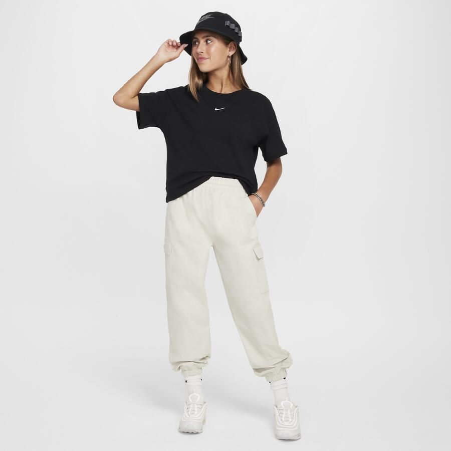 Nike Essential T-shirt voor meisjes Zwart - Foto 2