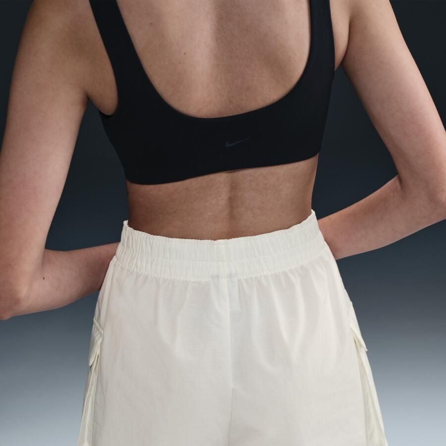 Nike Sportswear Essential Woven cargoshorts met hoge taille voor dames (13 cm) Wit - Foto 2