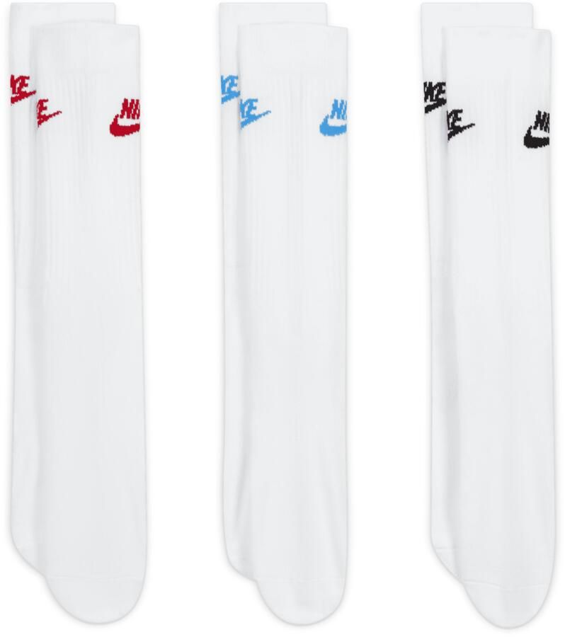 Nike Sportswear Everyday Essential Crew sokken (3 paar) Meerkleurig - Foto 3
