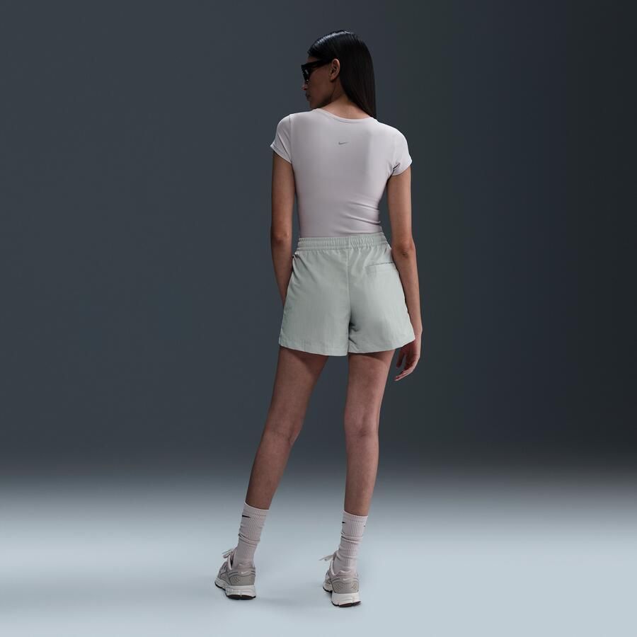 Nike Everything Gewevens damesshorts met halfhoge taille (13 cm) Grijs - Foto 3