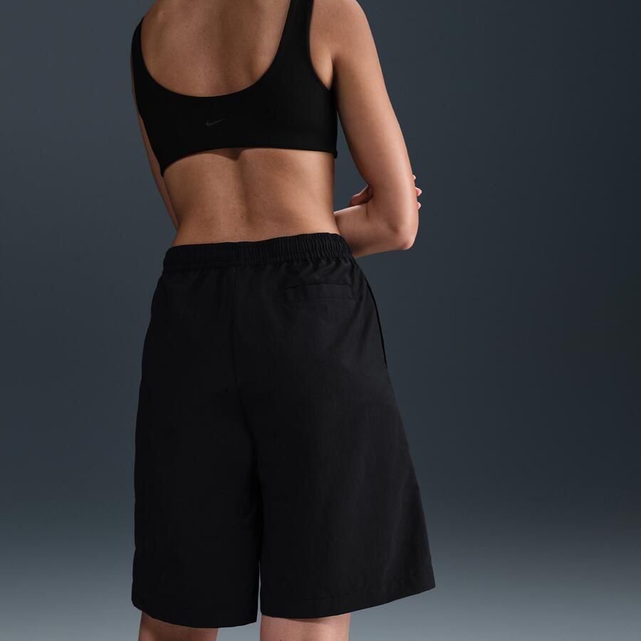 Nike Sportswear Everything Wovens damesshorts met hoge taille (23 cm) Zwart - Foto 2