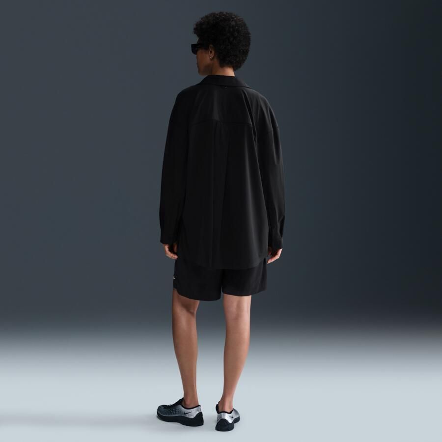 Nike Sportswear Everything Wovens damesshorts met hoge taille (23 cm) Zwart - Foto 3