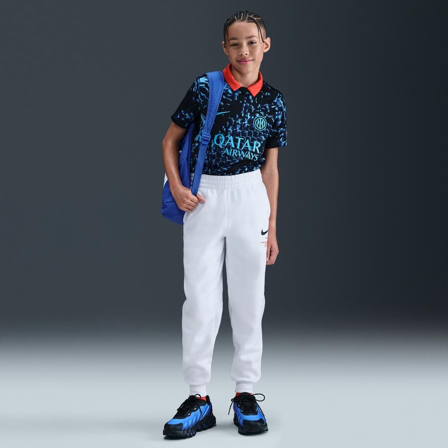 Nike Sportswear Fleece joggingbroek voor jongens Wit - Foto 4