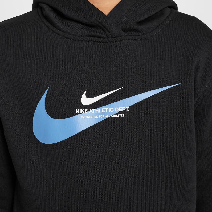 Nike Sportswear Fleecehoodie voor kids Zwart