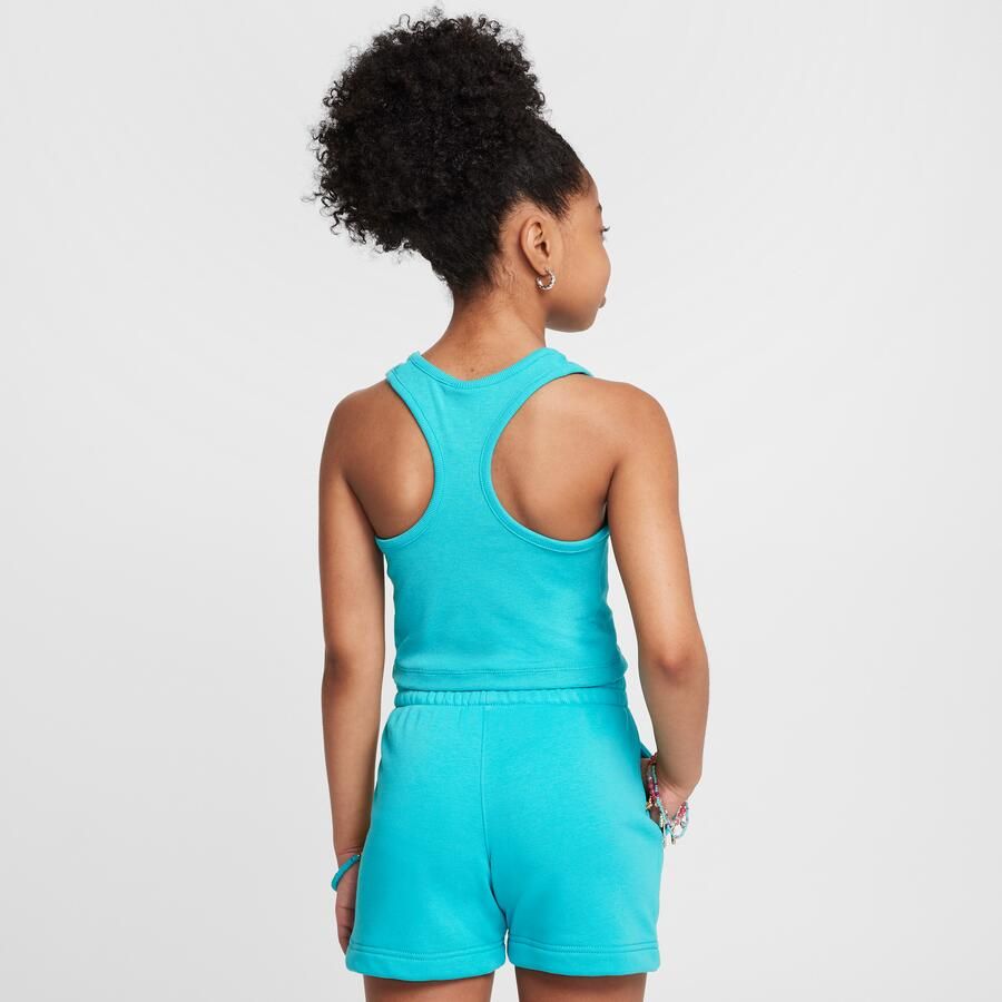 Nike Sportswear geribde tanktop voor meisjes Groen